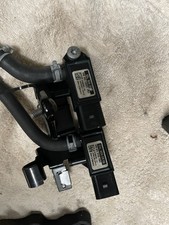 OEM VW TDI DPF Differential Pressure Sensor Assembly Bracket Hoses 04L906051 picture