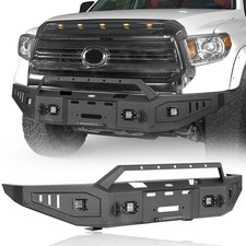 Textured Steel Front Bumper Assembly w/Winch Plate For 2014-2021 Toyota Tundra picture