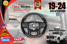 Custom Alcantara Matte Forged Flat Bottom Steering Wheel Fits 19-24 GM Truck picture