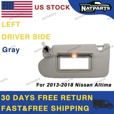 Left Driver Side Sun Visor W/ Light For 2013-2018 Nissan Altima 96401-3TA2A picture