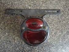 Vintage Duolamp Rear Tail Light  w/ license plate bracket Ford Model A picture