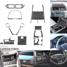 17Pcs Real Carbon Fiber Full Interior Dashboard Trim Kits For Toyota Camry 15-17 picture