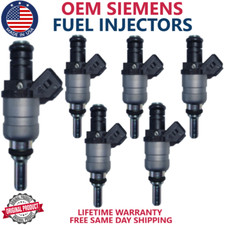OEM SIEMENS 6 pcs Fuel Injectors For 2004, 2005, 2006 BMW X3 2.5L I6 #1427240 picture