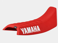 1986-1990 Yamaha YZ 125 250 490 gripper seat cover ALL RED / RED RIBS#499 picture