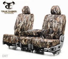 Seat Covers for 2015-2020 Ford F-150 Crew, Full Set in DRT Canvas Camo picture