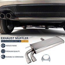 Rear Muffler Stainless Steel For Golf 1.8L 2015 2016 2017 2018  US picture