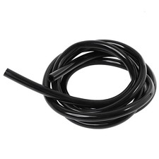 Silicone Vacuum Tubing Hose Line ID 4mm 5/32 inch 5FT 130PSI Max Pressure Black picture