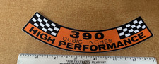 Ford big block 390 High Performance Air Cleaner Decal sticker FE Galaxie mustang picture