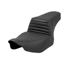 SADDLEMEN 0801-1680 23-26 Harley Touring Step-Up Seat Tuck-n-Roll Black picture