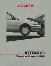 1986 Acura Integra Factory Shop Service Manual picture