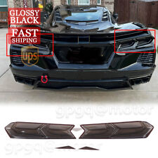For Corvette C8 Z51 Stingray 2020-23 Exterior Rear Tail Light Smoked Cover Trim picture