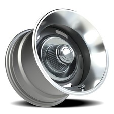Vision 55 Rally 15x10 5x127 -32mm Silver Wheel 55-5173 picture