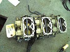 CARBURETOR SET W Manifold 1 64C-14301/02/03-00 YAMAHA OUTBOARD 1996-2000 150 HP picture