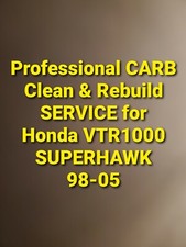 98-05 Honda VTR1000 SUPERHAWK Professional Carb clean & rebuild service VTR 1000 picture