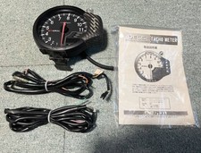 APEXi DECS 120mm EL Tachometer Dry Carbon Water Oil Temp Sensor JDM Rare picture