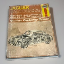 Haynes Jaguar Mk1 & Mk2 Saloons Owners Workshop Manual #098 Complete WORN SP picture