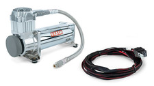 VIAIR Chrome 444C High-Performance Air Compressor, 200 PSI with AirLIFT harness picture