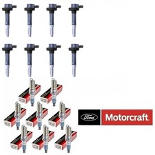 8X OEM Ignition Coils & 8X Motorcraft Iridium Spark Plugs For Ford F-150 5.0L picture