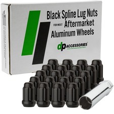 Black Lug Nuts for 1991-1993 Mitsubishi 3000GT with Aftermarket Wheels picture