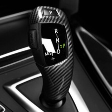For BMW F30 F20 F10 F15 F25 X5 X3 Gear Shift Knob Cover Trim Carbon Fiber Style picture