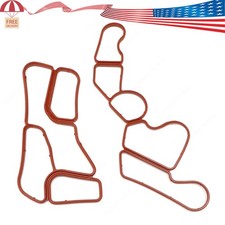 For Mercedes M272 Oil Filter Housing Cap & Cooler Seal Gasket Kit 2721840080 picture