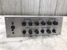 89 Carver 27 Montego 2757 Boat fuse breaker switch control board panel picture