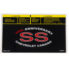 1998-2002 Camaro SS 35th Anniversary Air Lid Decal, Hawks Motorsports picture