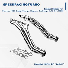 Exhaust Header For Chrysler 300C Dodge Charger Magnum Challenger 5.7L 6.1L HEMI picture