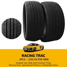 Set of 2 Ultra High Performance RACING 235/45ZR18 98W Tires 50000 for Passenger picture