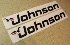 Johnson Vintage Outboard Decal Die-Cut 12