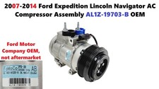 2007-2014 Ford Expedition Lincoln Navigator AC Compressor Assembly AL1Z-19703-B picture