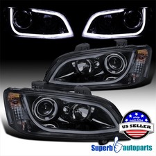 Fits 2008-2009 Pontiac G8 Glossy Black Projector LED Strip Headlights Lamps picture
