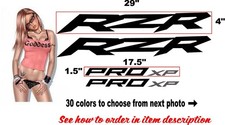 FITS POLARIS RZR PROXP PRO XP 2 DECAL  DECALS REPLACEMENT 30 COLOR CHOICES picture