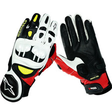 Alpinestars GPX Men's Green Leather Gloves Soft and Durable Motorcycle Gloves picture