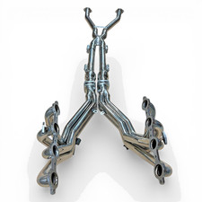 Exhaust Headers Long Tubes + X Pipe Fits Chevrolet Corvette C5 5.7L & Z06 97-04 picture