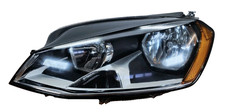 2015-2017 VOLKSWAGEN GOLF HALOGEN HEADLIGHT LEFT DRIVER OEM USED#6 picture