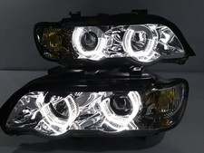 FOR 00-03 X5 CHROME 3D LED PROJECTOR HEADLIGHTS REPLACEMENT picture
