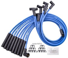 JEGS 8.5mm Blue Ultra Pow'r Wires for Ford 351W, 351C, 390, 429, 460 with HEI picture