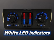 03-06 Silverado Sierra Heater A/C Climate Control BLUE W White Indicators picture