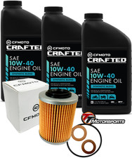 CFMOTO Oil Change Kit CFORCE/ZFORCE/UFORCE Synthetic Blend 10W-40 CRAFTED w/O... picture