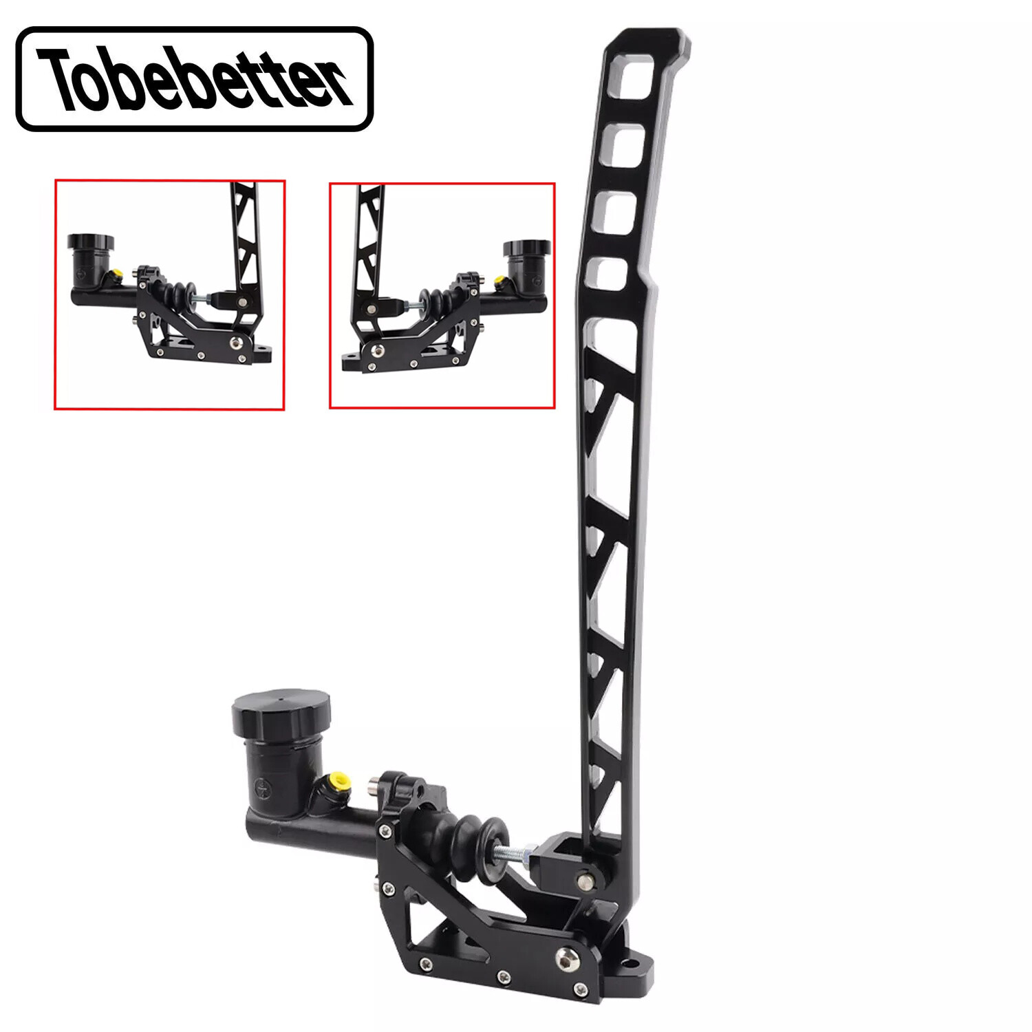 Black Aluminum Racing Hydraulic Handbrake Long Arm Gear Drift Hydro E-Brake Kit