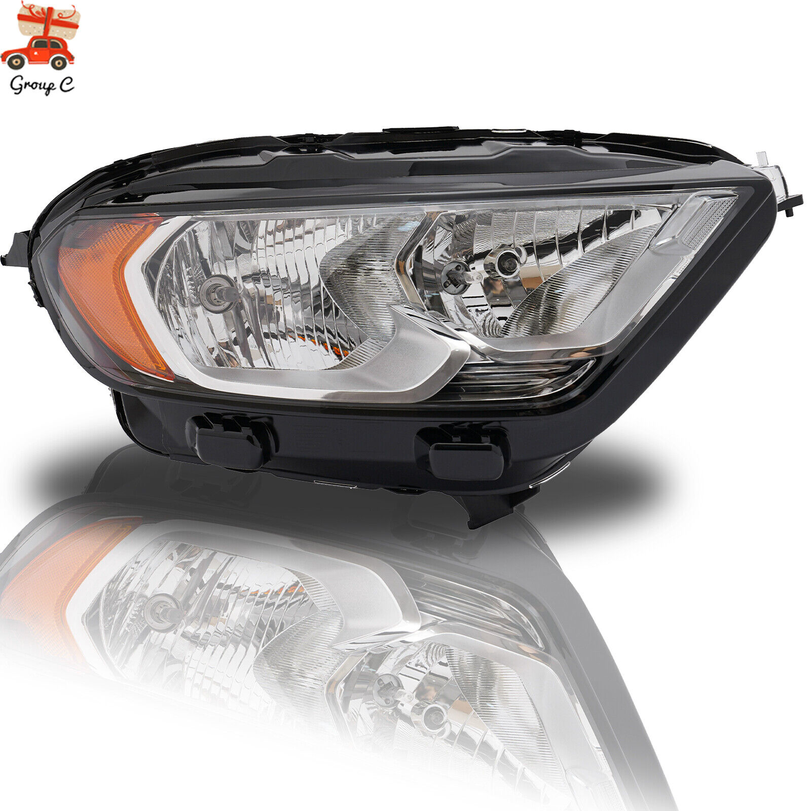 Headlight Passenger Right For 18-22 Ford EcoSport S, SE, SES, Titanium Headlamp 