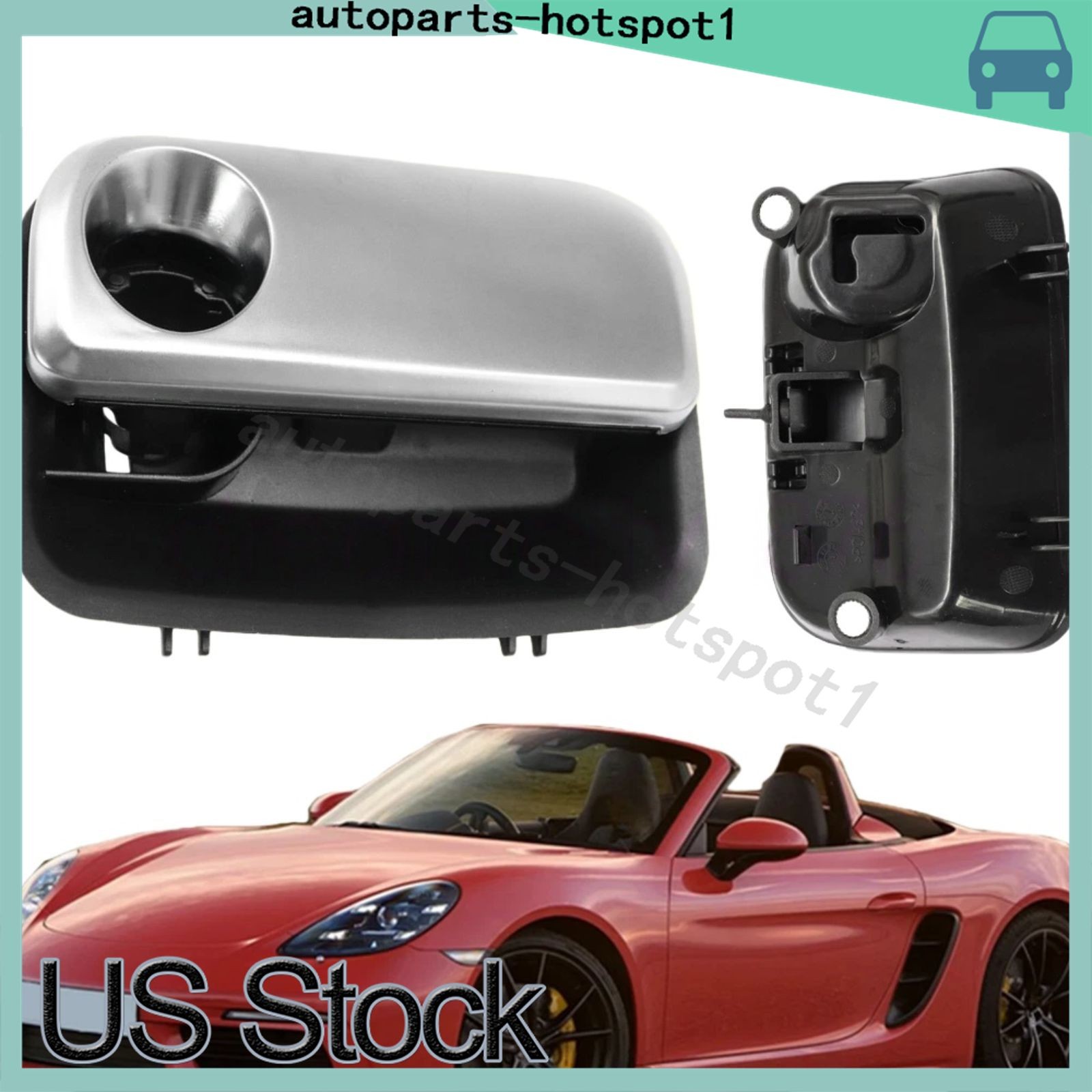 Black Glove Box Handle For 12-16 Porsche Carrera Boxster 991552204 95B857095