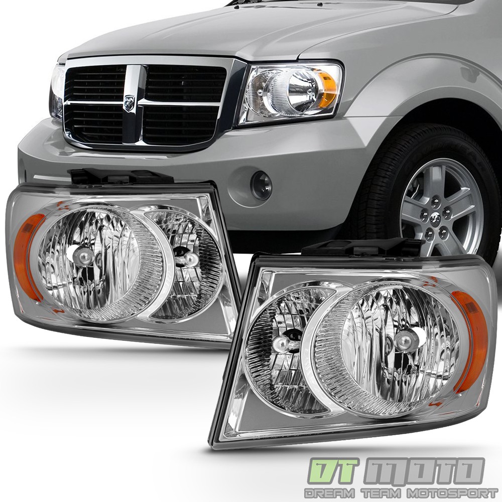 2007 2008 2009 Dodge Durango Headlights Headlamps Replacement 07-09 Left+Right 2007 2008 2009 Dodge Durango Headlights Headlamps Replacement 07-09 Left+Right