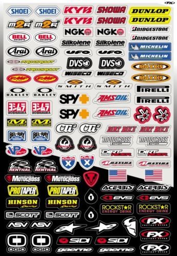 NEW Decal Sponsor Sticker Kit - Micro Kit Motocross MX Factory Effex ATV UTV NEW Decal Sponsor Sticker Kit - Micro Kit Motocross MX Factory Effex ATV UTV