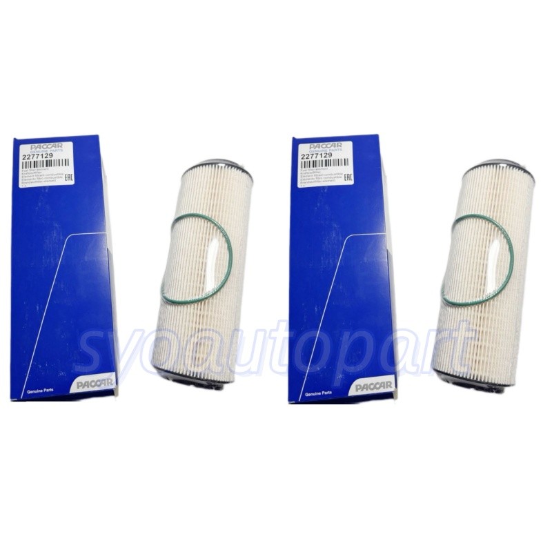 2PCS Paccar Fuel Filter Cartridge 2277129 Water‑Fuel Separator Filter Element