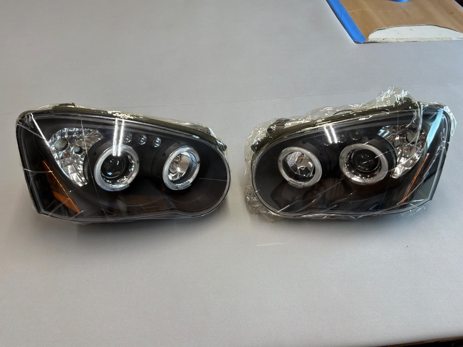 2003-2005 Subaru Impreza WRX STI Blobeye Black LED Projector Headlights HU779 2003-2005 Subaru Impreza WRX STI Blobeye Black LED Projector Headlights HU779