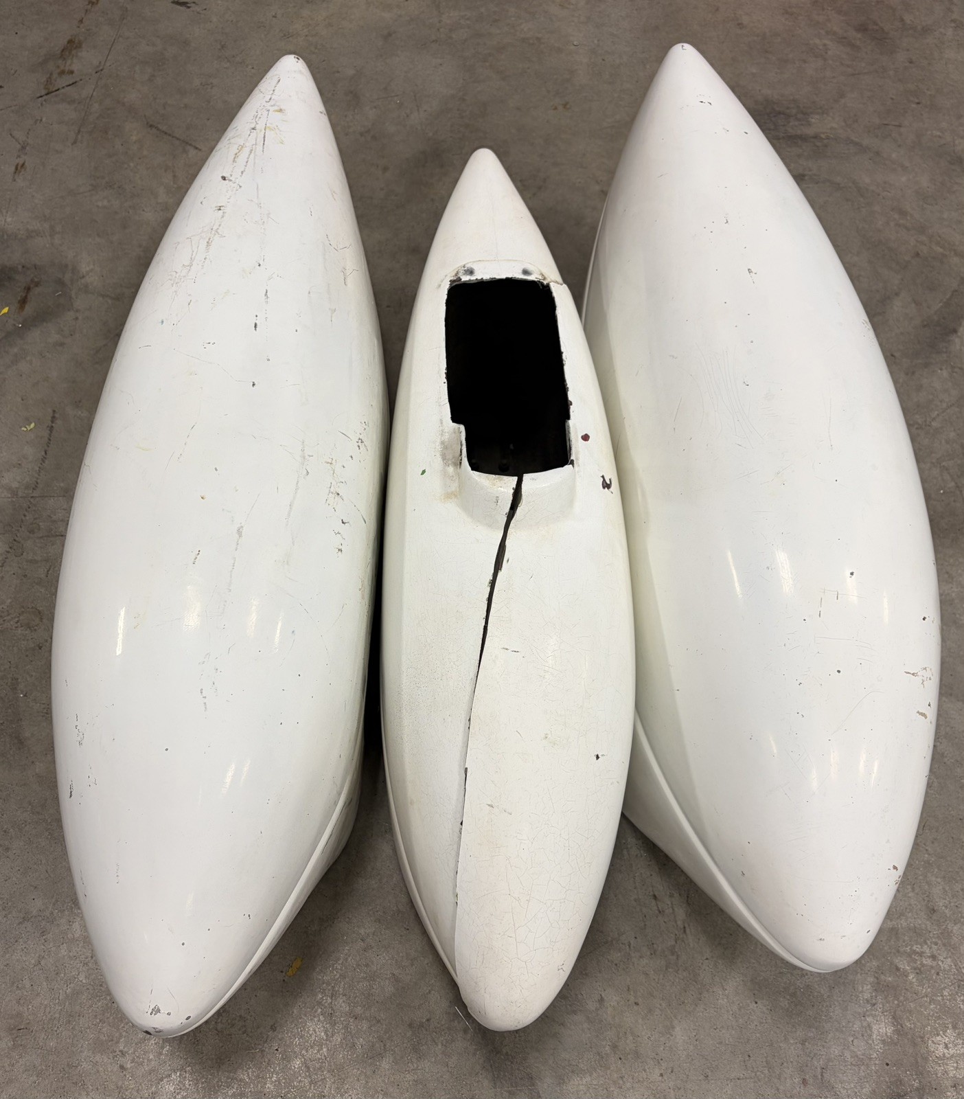Cessna 150 Complete Set of Wheel Pants needs repair Cessna 150 Complete Set of Wheel Pants needs repair