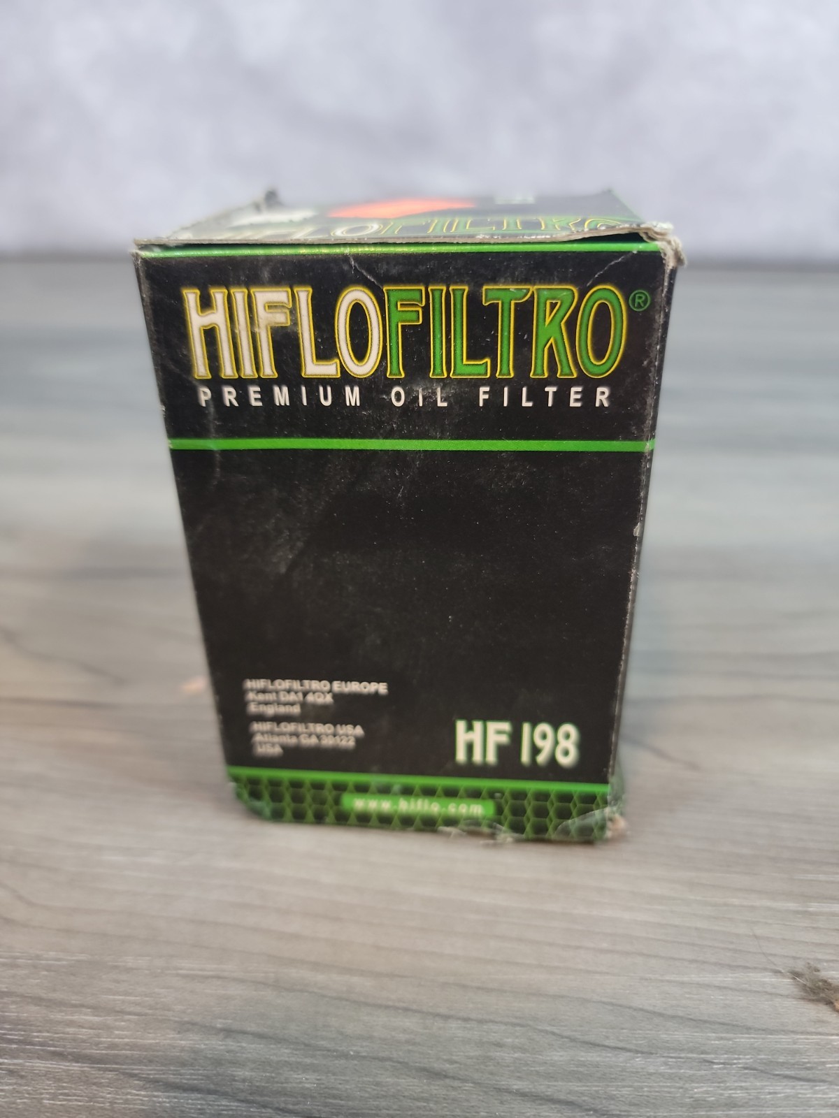HifloFiltro Premium Oil Filter HF‑198 New Motorcycle Scooter Engine Service