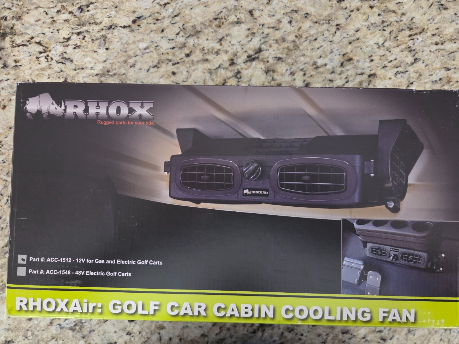 RHOX Red Hawk ACC1512 Cooling Fan 12V Golf carts